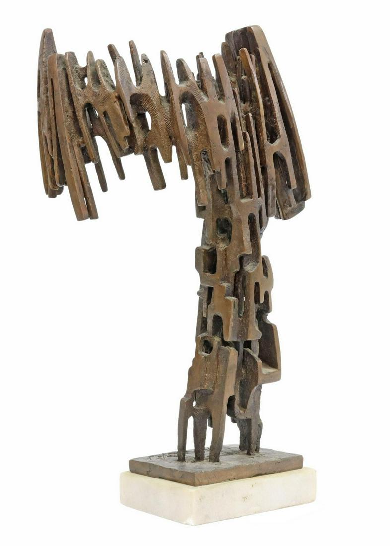 DAVID PACKARD (D.1968) BRUTALIST BRONZE SCULPTURE (1 of 5)