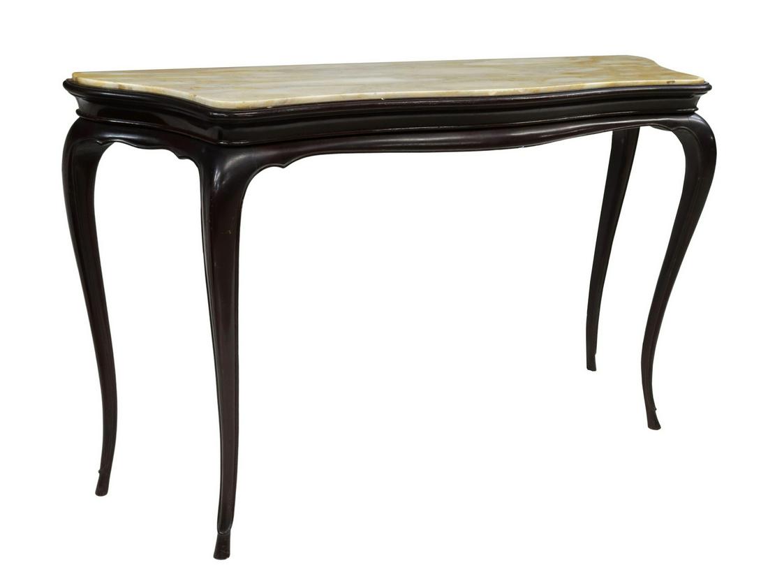 ITALIAN MODERN MARBLE-TOP CONSOLE TABLE (1 of 4)
