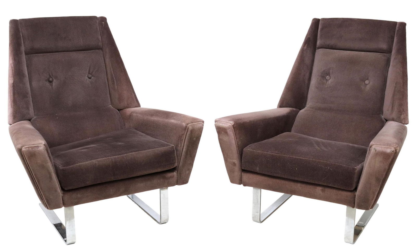 (2) ITALIAN MODERN UPHOLSTERED ARMCHAIRS (1 of 3)