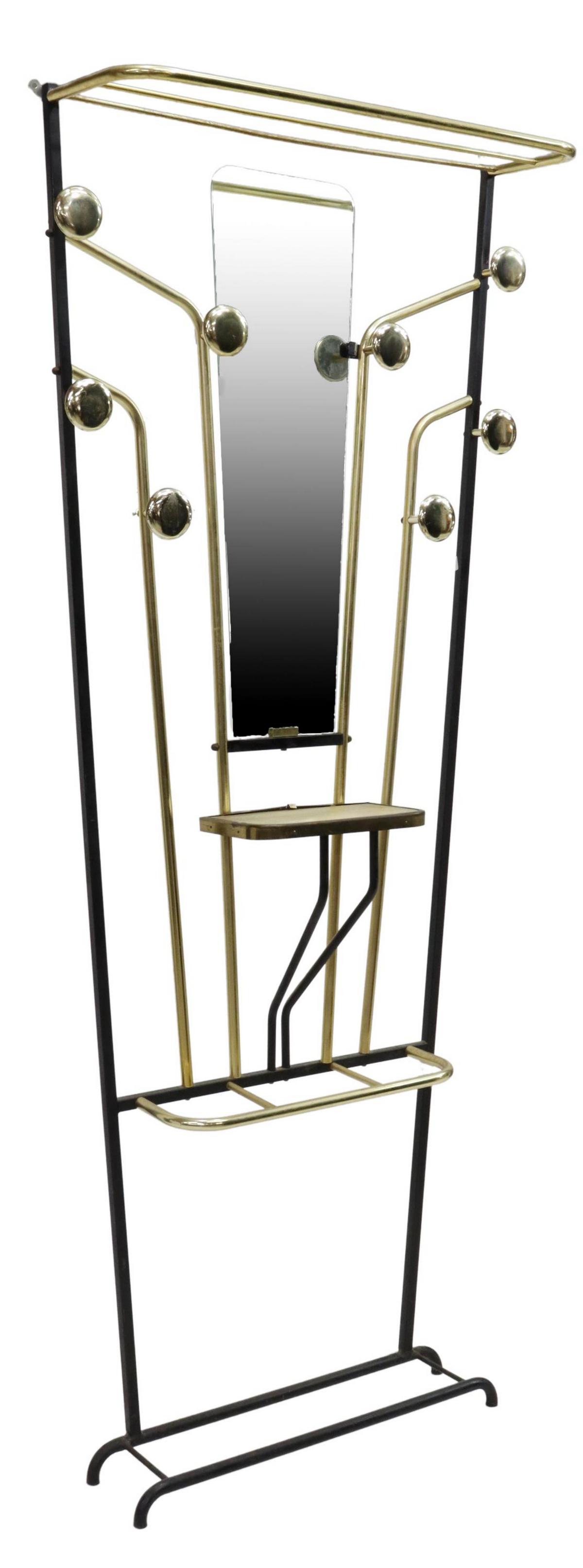 ITALIAN MID-CENTURY MODERN MIRRORED HALL TREE (1 of 3)