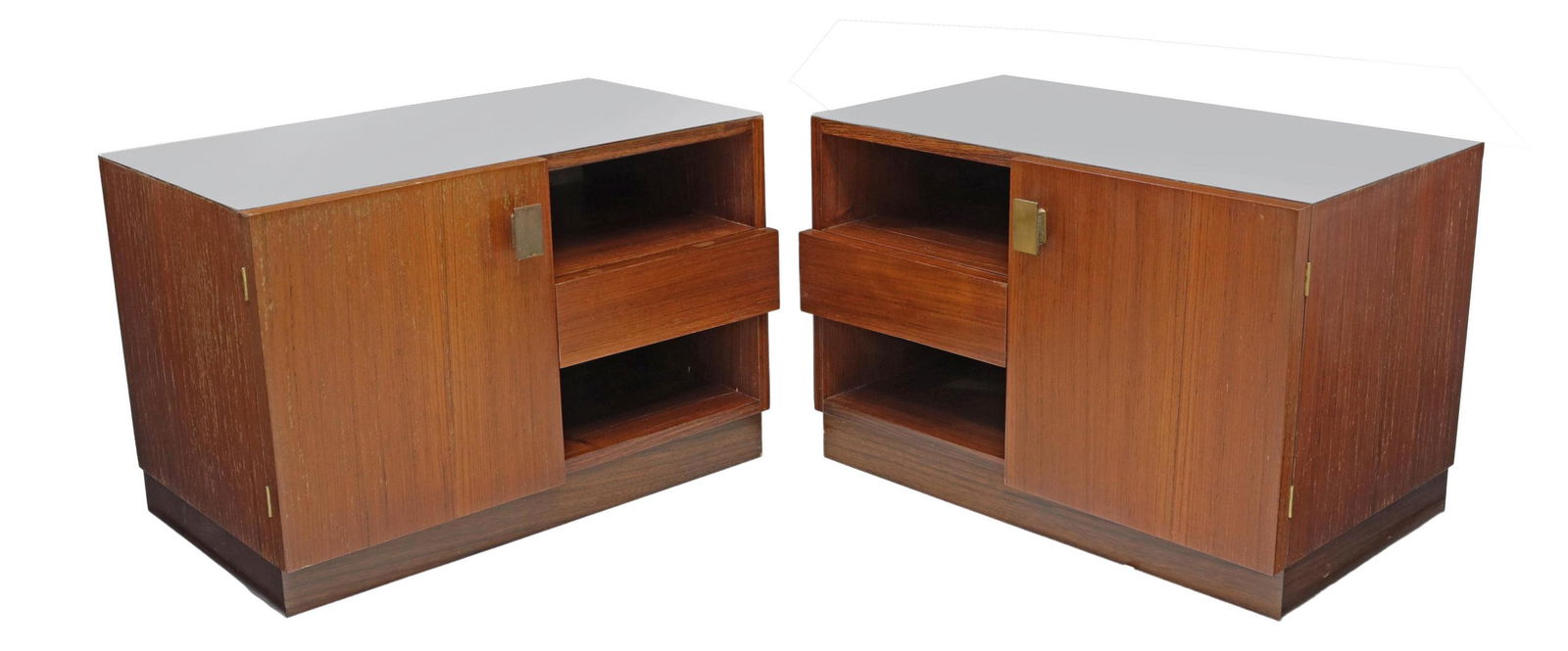 (2) MID-CENTURY MODERN ROSEWOOD NIGHTSTANDS (1 of 6)
