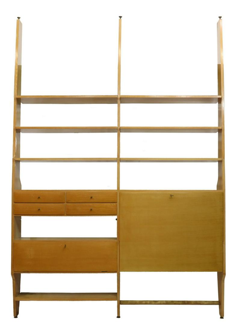 ITALIAN MID-CENTURY MODERN WALL UNIT BOOKCASE (1 of 3)