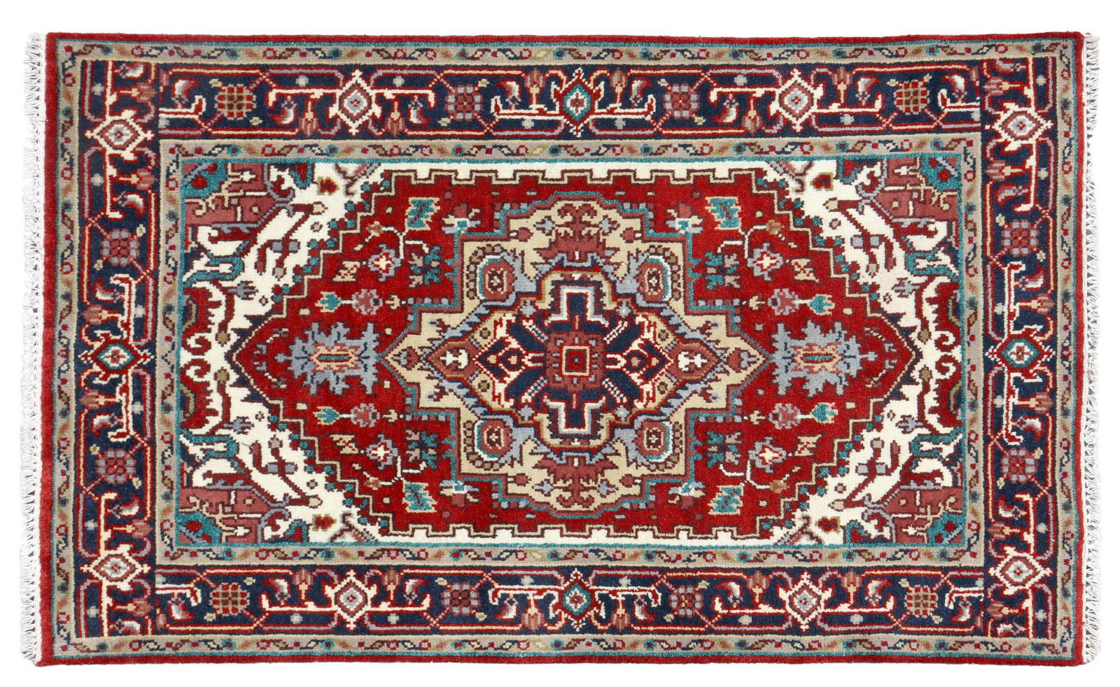 HAND-TIED PERSIAN SERAPI RUG, 5'8.5" X 3'11" (1 of 3)
