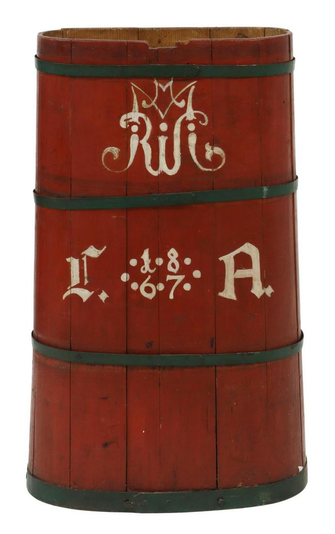 FRENCH SLATTED GRAPE PICKER'S HOTTE/ HOD (1 of 4)