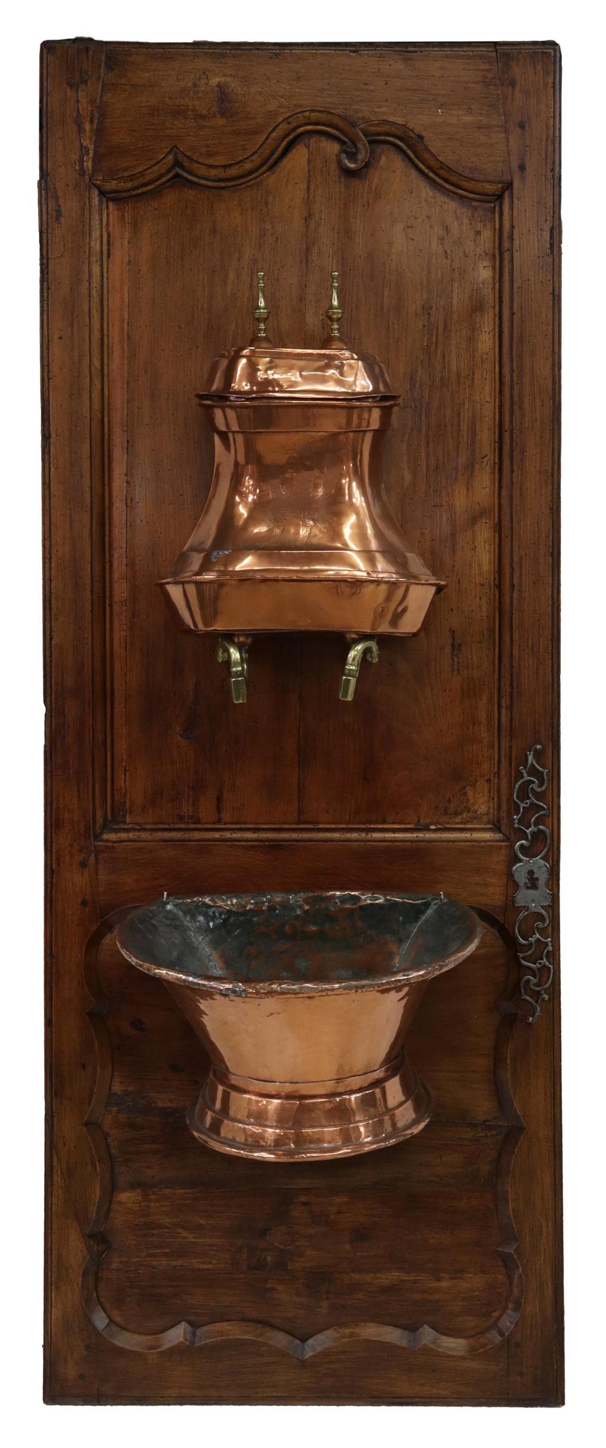 FRENCH COPPER & BRASS LAVABO FOUNTAIN (1 of 4)