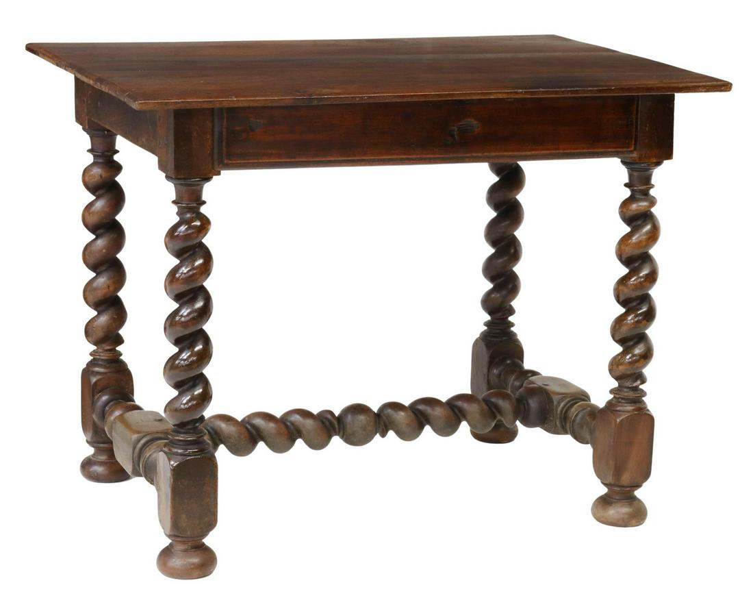 FRENCH LOUIS XIII STYLE WALNUT WORK/ WRITING TABLE (1 of 4)