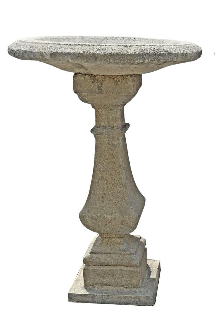 ARCHITECTURAL CAST STONE GARDEN BIRD BATH (1 of 2)
