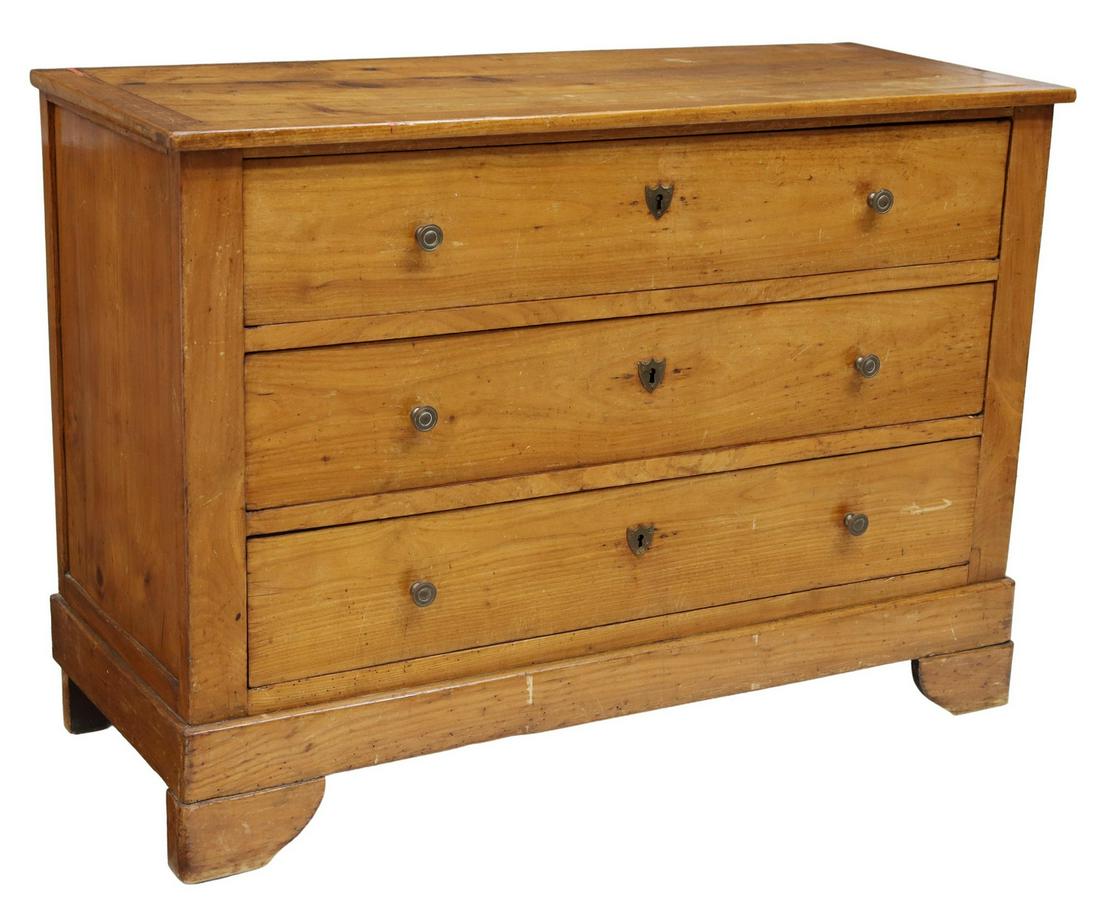 FRENCH LOUIS PHILIPPE PERIOD FRUITWOOD COMMODE (1 of 5)