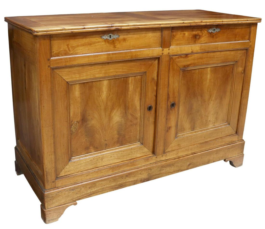 FRENCH LOUIS PHILIPPE PERIOD FRUITWOOD SIDEBOARD (1 of 6)