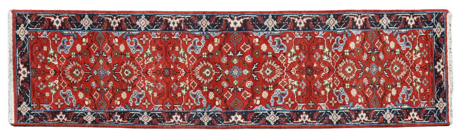 HAND-TIED PERSIAN SERAPI RUNNER, 9'7" X 2'6.5" (1 of 3)