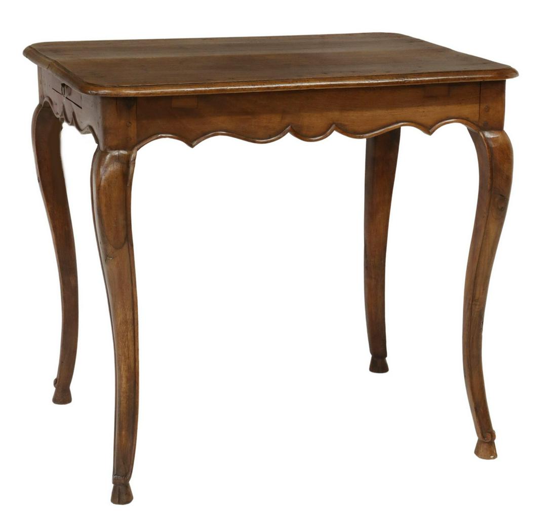 FRENCH PROVINCIAL LOUIS XV STYLE WALNUT WORK TABLE (1 of 4)