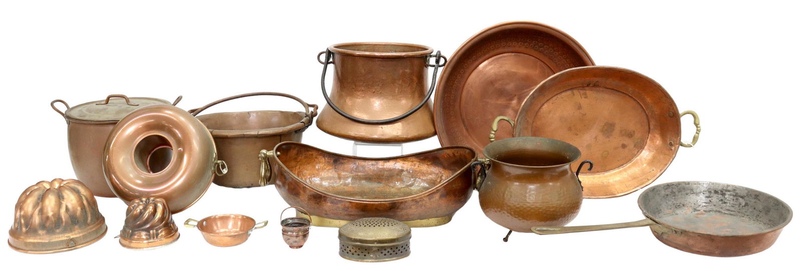 (14) COPPER & BRASS KITCHENWARE, EARLY 20TH C. (1 of 7)