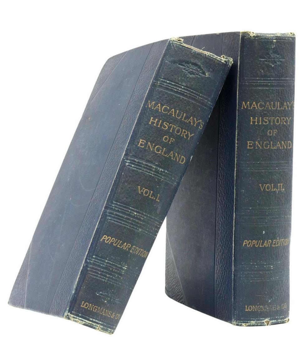 (2) MACAULAY'S HISTORY OF ENGLAND POPULAR EDITIONS (1 of 3)