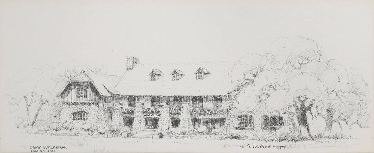 G. Harvey (1933 2017) Pencil, Camp Waldemar, Texas