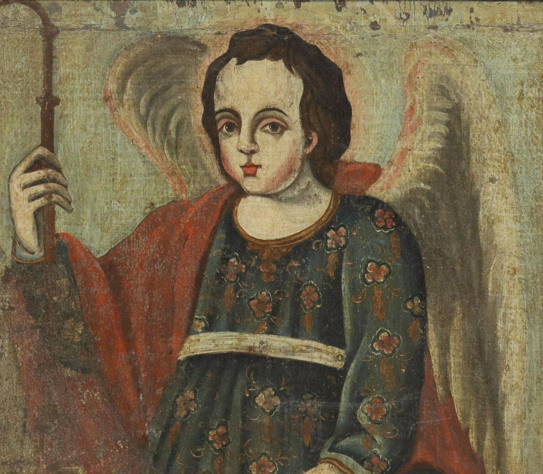 FRAMED PAINTING SAINT RAPHAEL THE ARCHANGEL (1 of 3)