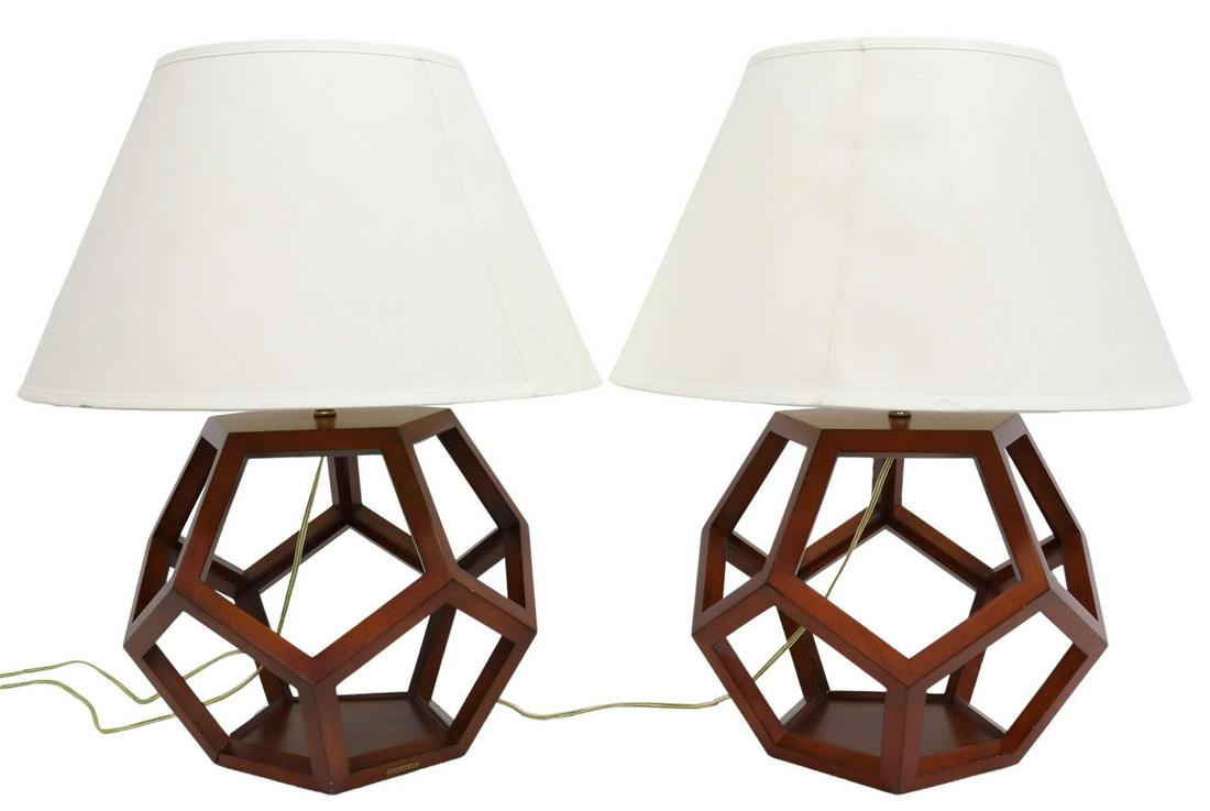 (2) RALPH LAUREN 'DUSTIN' GEOMETRIC TABLE LAMPS (1 of 4)