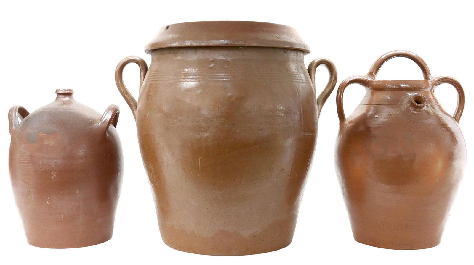 (3) FRENCH PROVINCIAL EARTHENWARE JUGS & CROCK (1 of 3)