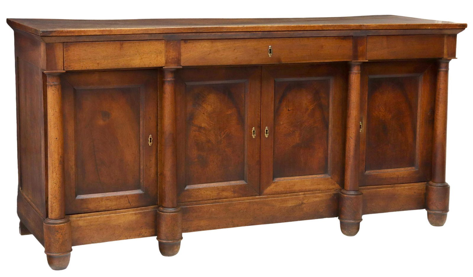 FRENCH EMPIRE STYLE WALNUT SIDEBOARD (1 of 5)
