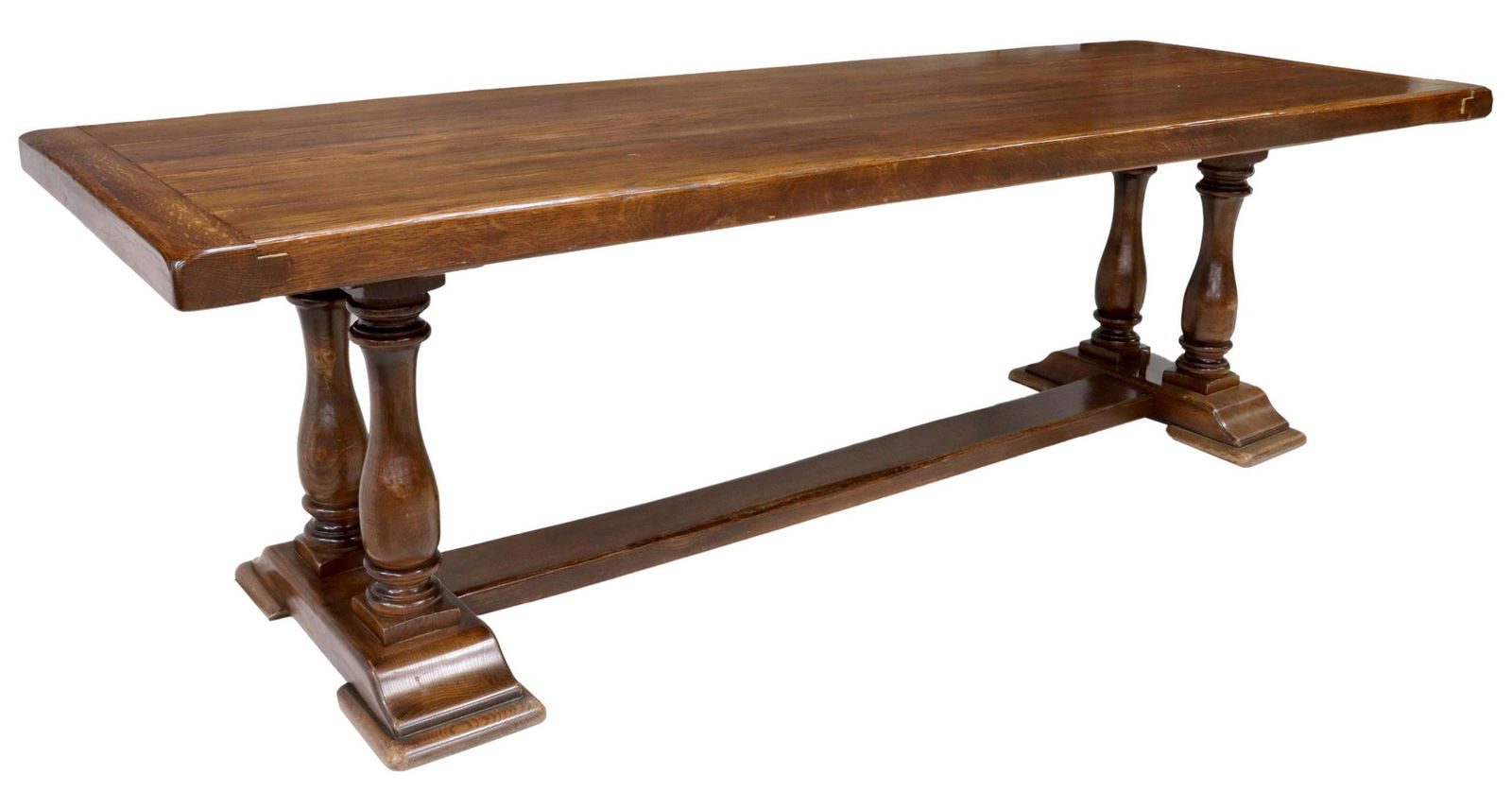 FRENCH OAK MONASTERY TABLE, 101"L (1 of 4)