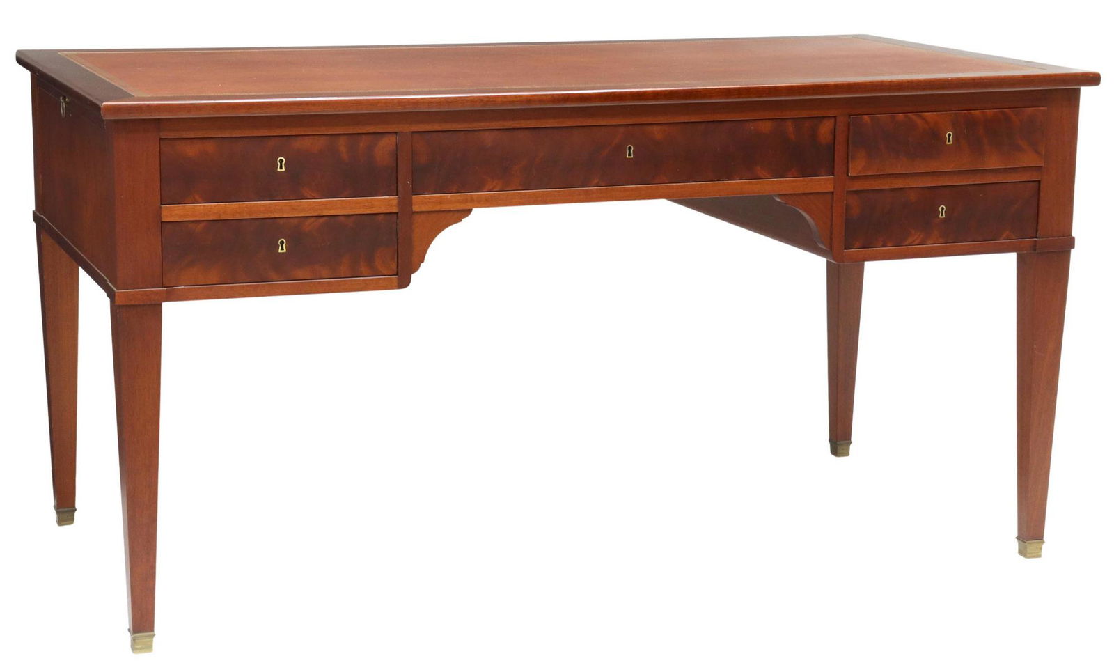 FRENCH EMPIRE STYLE MAHOGANY BUREAU PLAT (1 of 6)