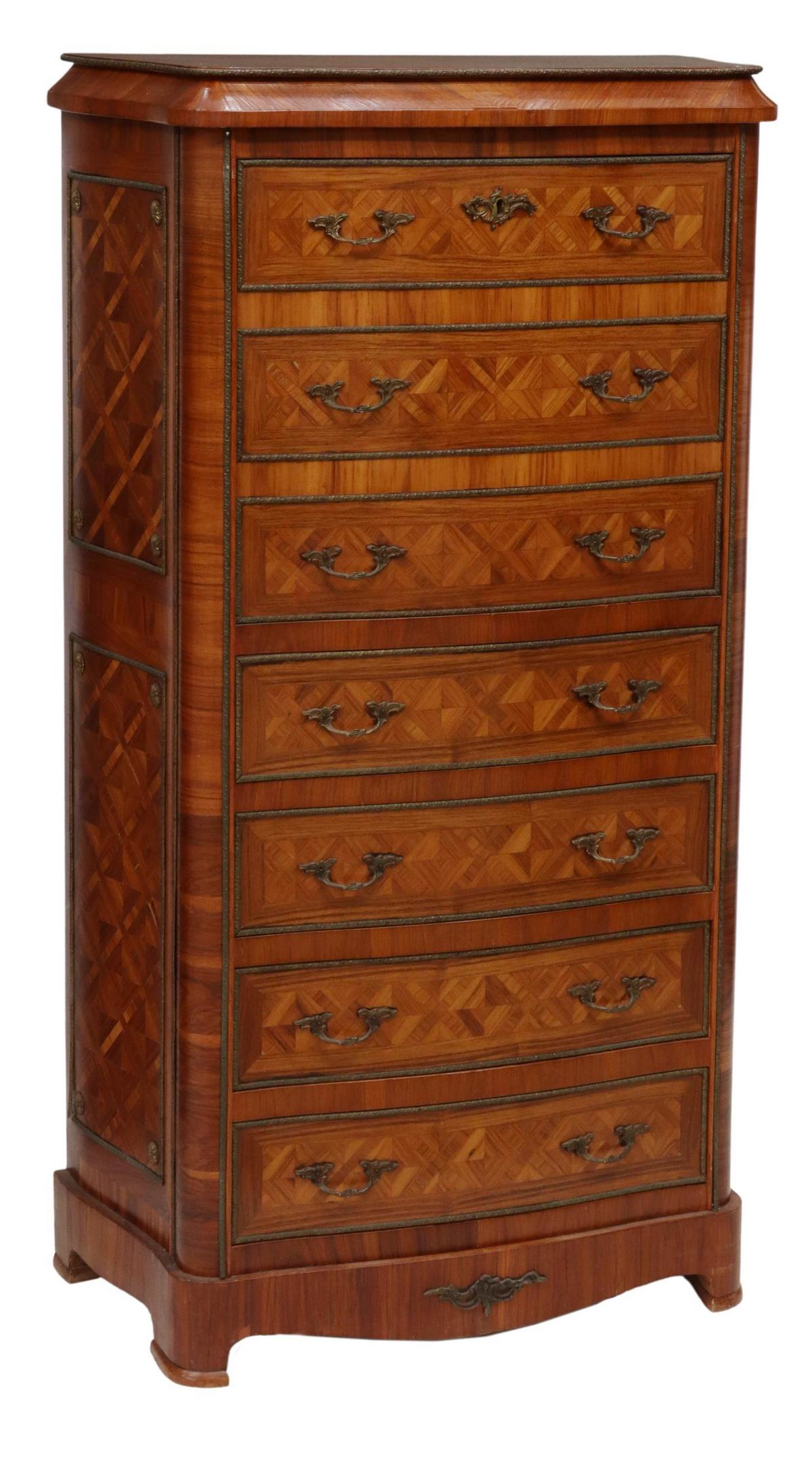 FRENCH PARQUETRY SECRETAIRE A ABATTANT (1 of 6)