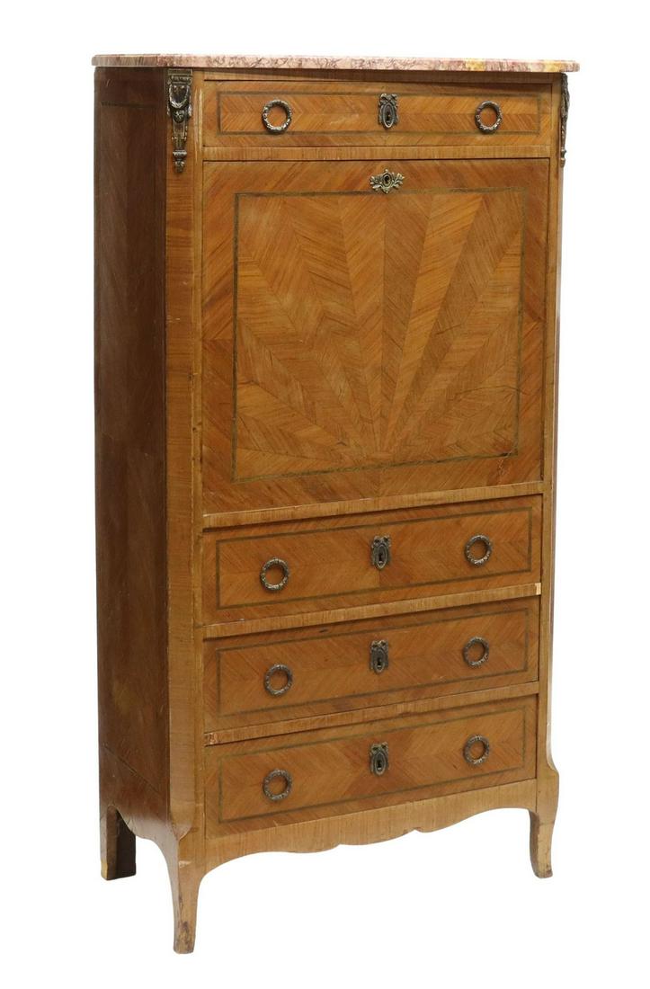 FRENCH LOUIS XVI STYLE SECRETAIRE A ABATTANT (1 of 6)