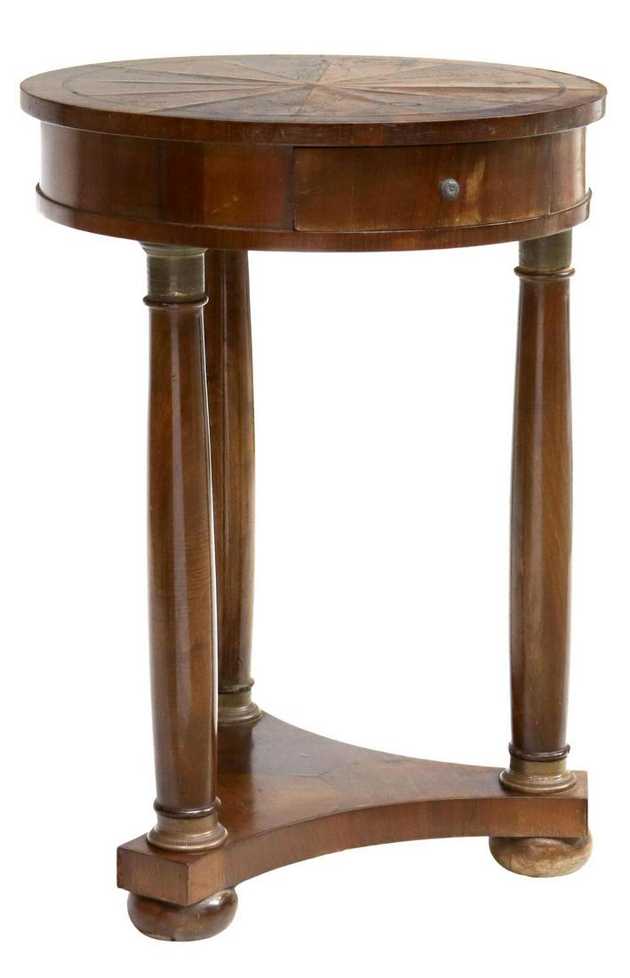 FRENCH EMPIRE STYLE GUERIDON SIDE TABLE STAND (1 of 5)