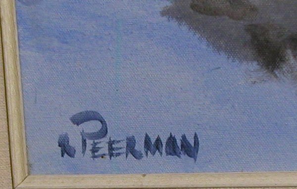 FRAMED ACRYLIC ON CANVAS SIGNED R. PEERM - 2