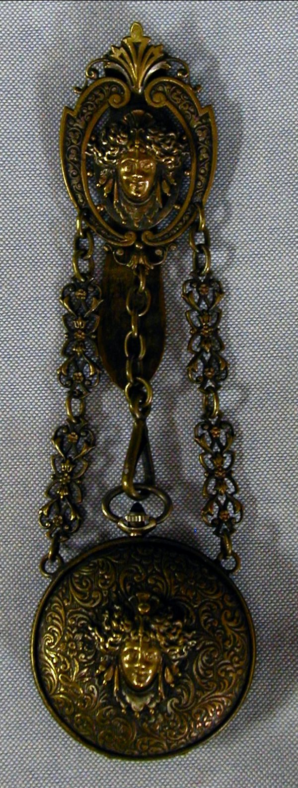 VICTORIAN WATCH FOB & WATCH- LADIES HOOK