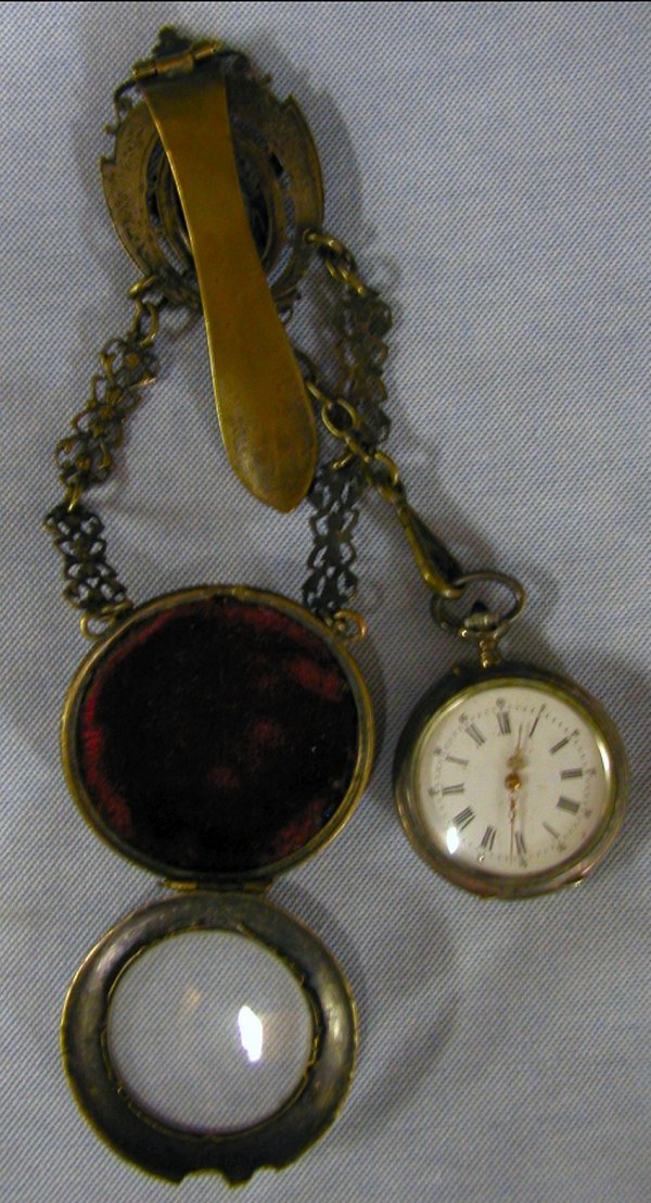 VICTORIAN WATCH FOB & WATCH- LADIES HOOK - 3