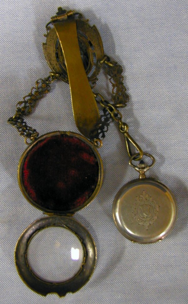 VICTORIAN WATCH FOB & WATCH- LADIES HOOK - 4