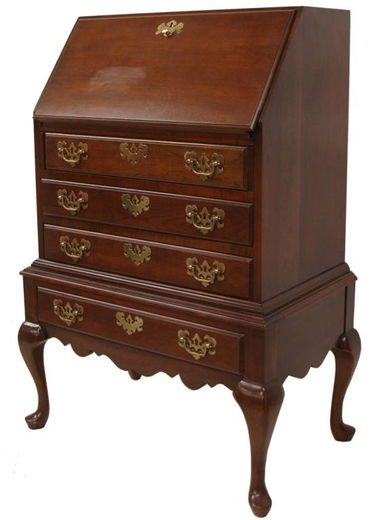 309 Jasper Cabinet Co Queen Anne Style Drop Front Desk Feb 14