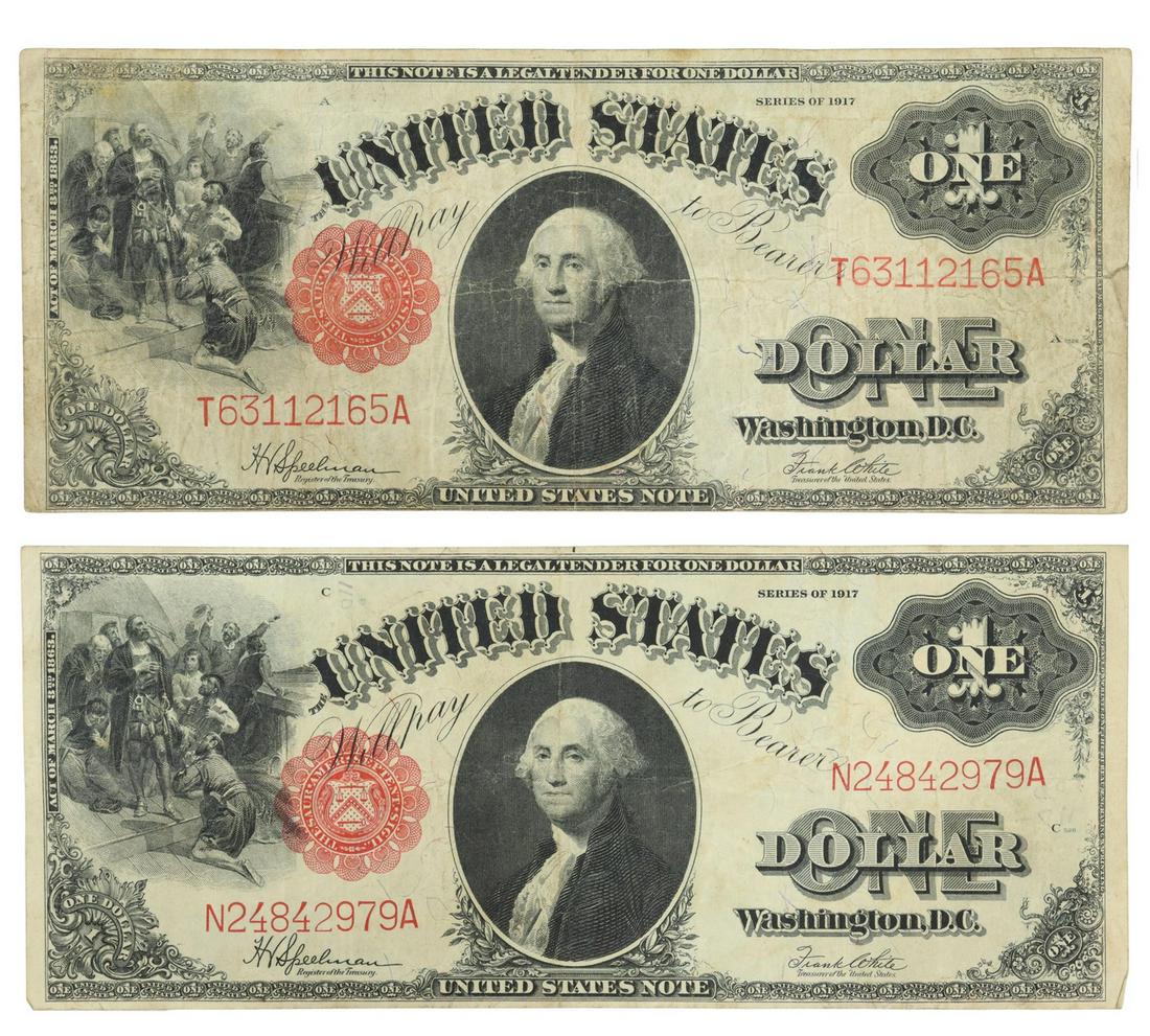 (2) U.S. $1 CURRENCY, SERIES OF 1917 (1 of 2)