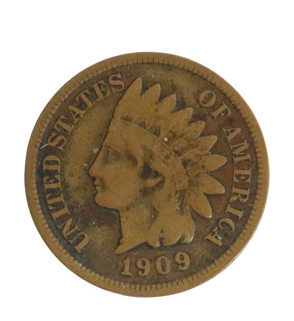 U.S. 1909 'S' INDIAN HEAD PENNY (1 of 2)