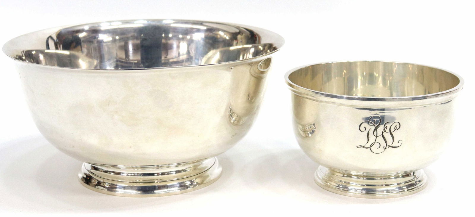 (2) TIFFANY & CO. MAKERS STERLING REVERE BOWLS (1 of 3)