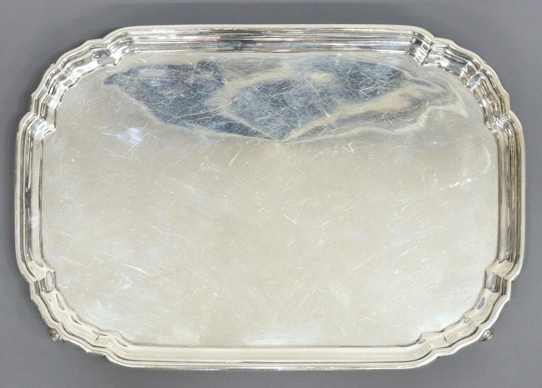 BLACK STARR & GORHAM STERLING SILVER FOOTED TRAY (1 of 4)