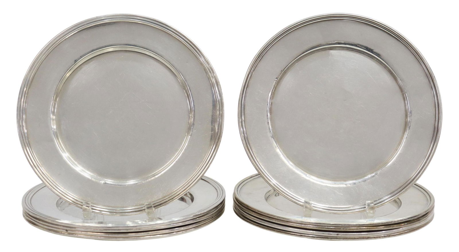 (10) AMERICAN STERLING BREAD PLATES, 20.02 OZT (1 of 3)