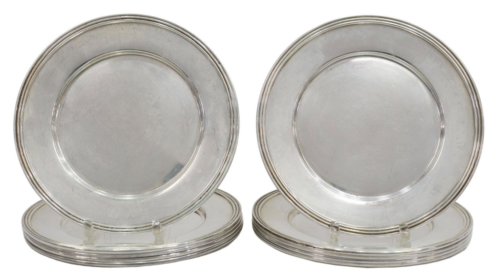 (10) AMERICAN STERLING SILVER BREAD PLATES (1 of 3)