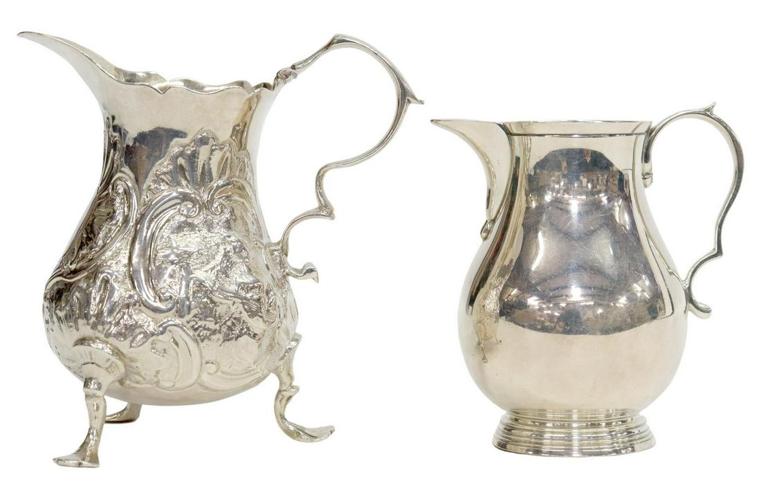 (2) ENGLISH STERLING SILVER CREAM PITCHERS (1 of 5)