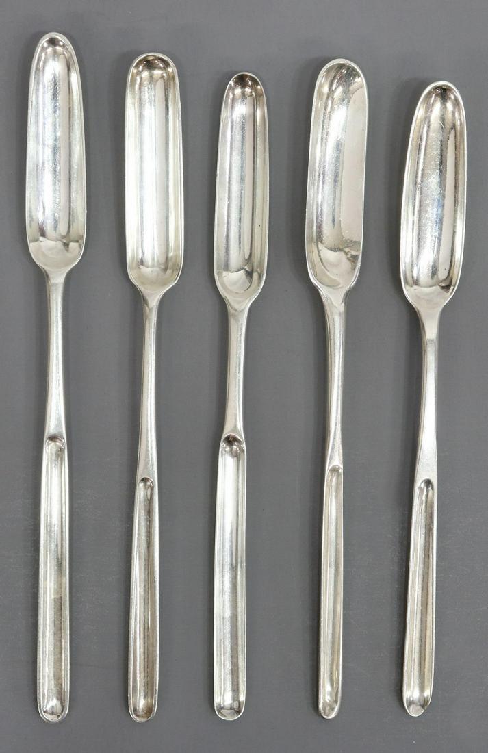 (5) ENGLISH STERLING SILVER MARROW SCOOPS (1 of 6)