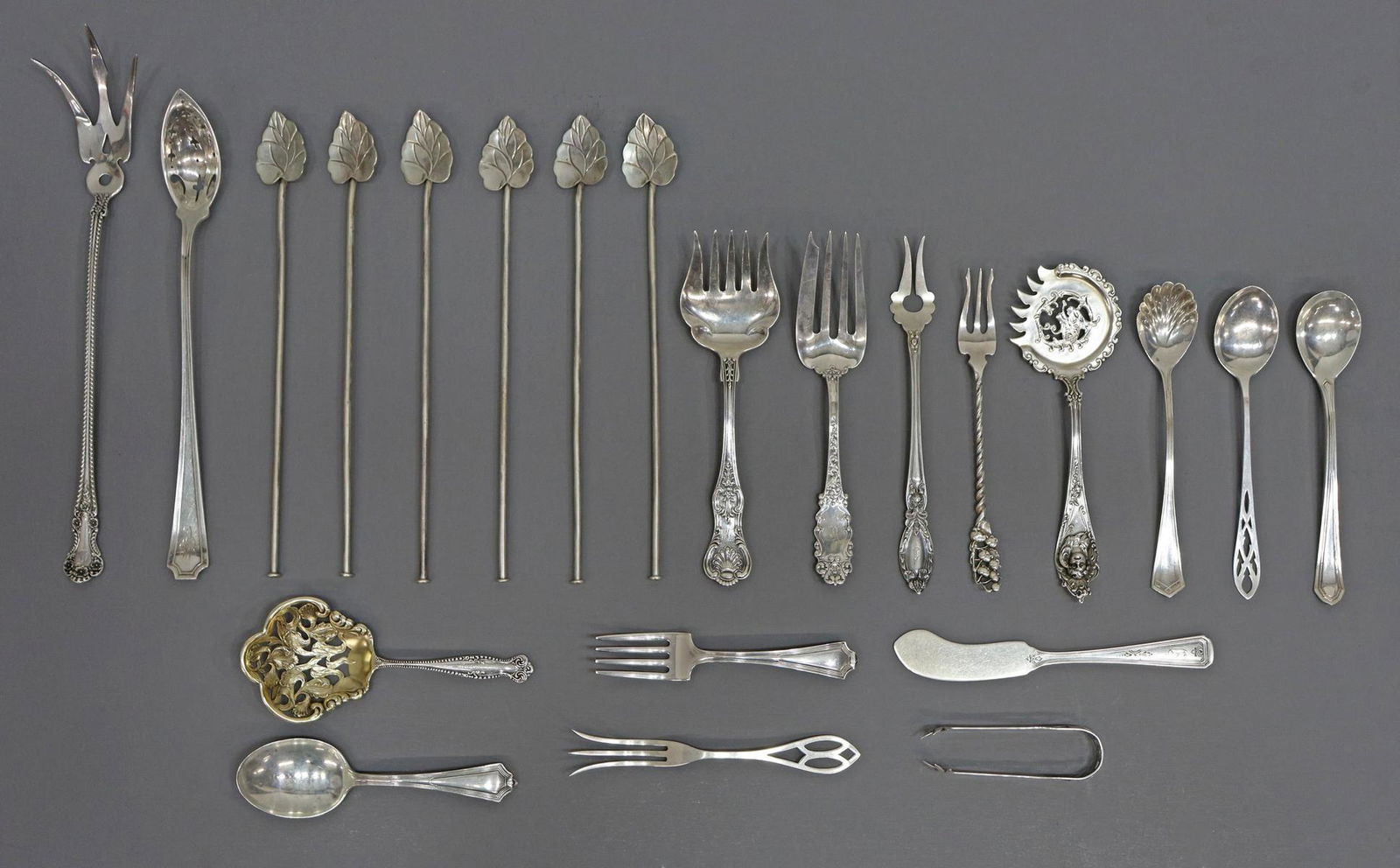 (22) ASSORTED STERLING SILVER FLATWARE, 11.73 OZT (1 of 9)