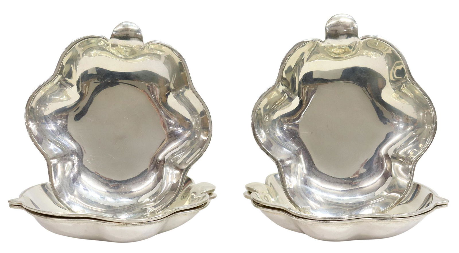 (6) SANBORNS MEXICO STERLING LEAF-FORM BOWLS (1 of 3)