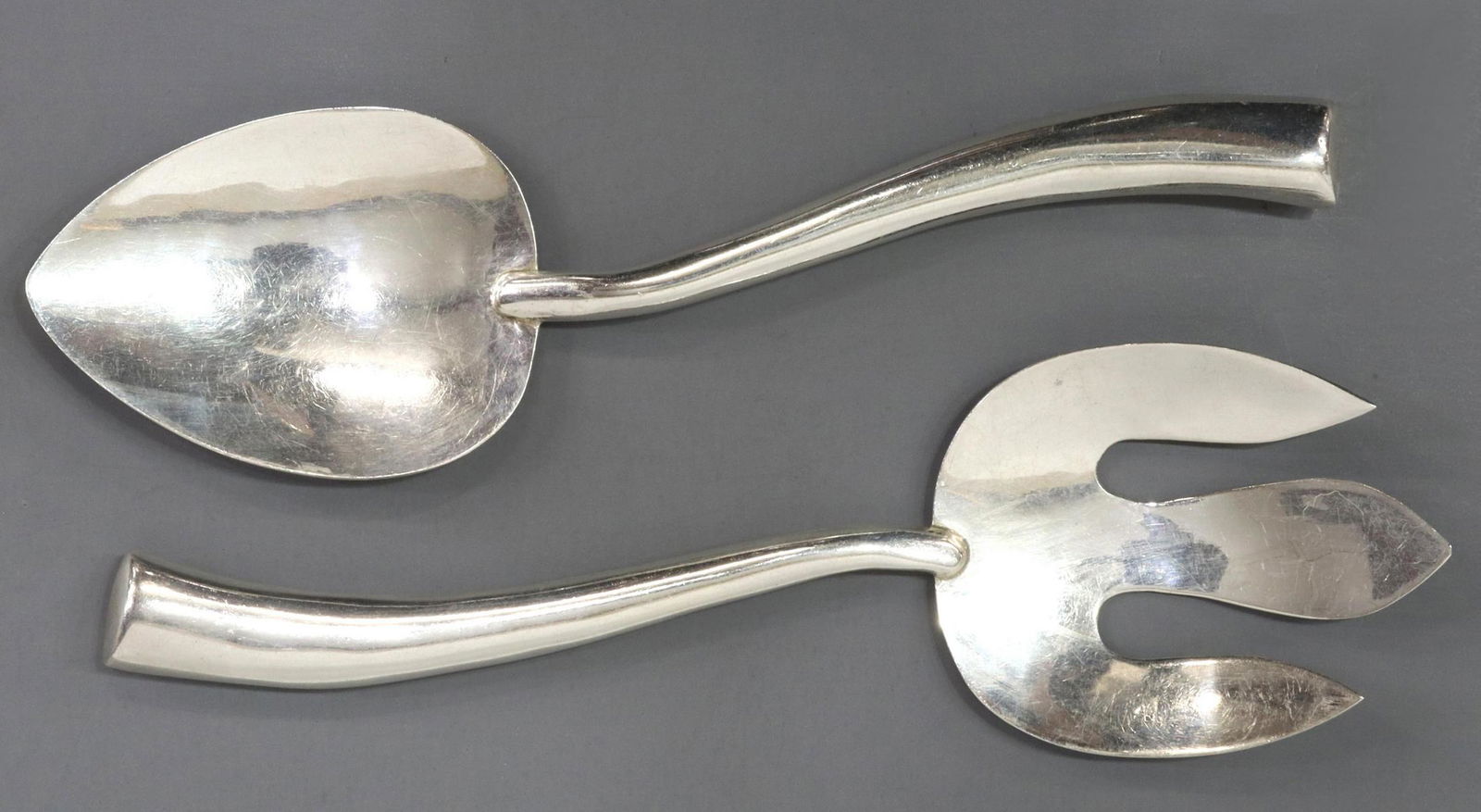 (2) SANBORNS MEXICO STERLING SALAD SERVING SET (1 of 3)