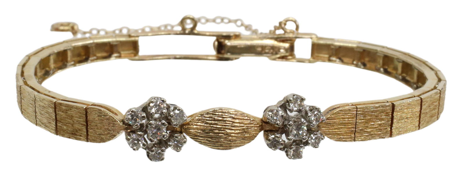 ESTATE 14KT GOLD & 0.50CTTW DIAMOND BRACELET (1 of 3)