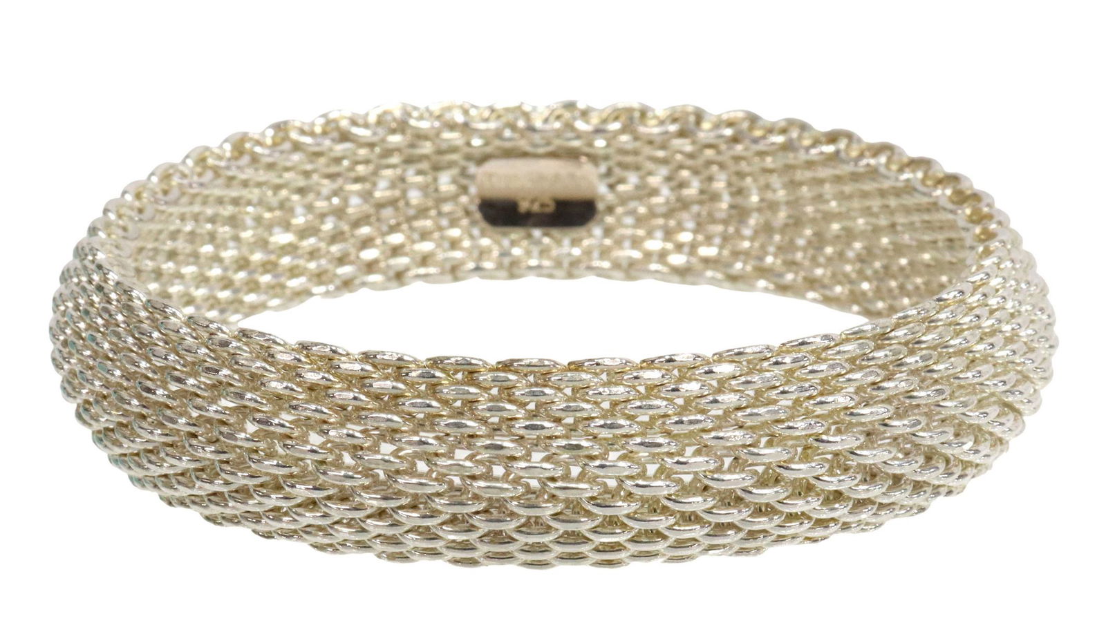 TIFFANY & CO. SOMERSET STERLING MESH BRACELET (1 of 4)
