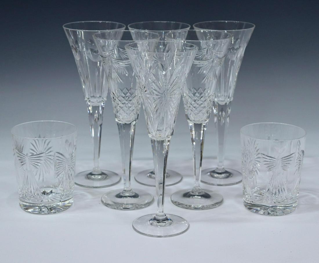 (8) WATERFORD MILLENNIUM SERIES CRYSTAL STEMWARE (1 of 2)