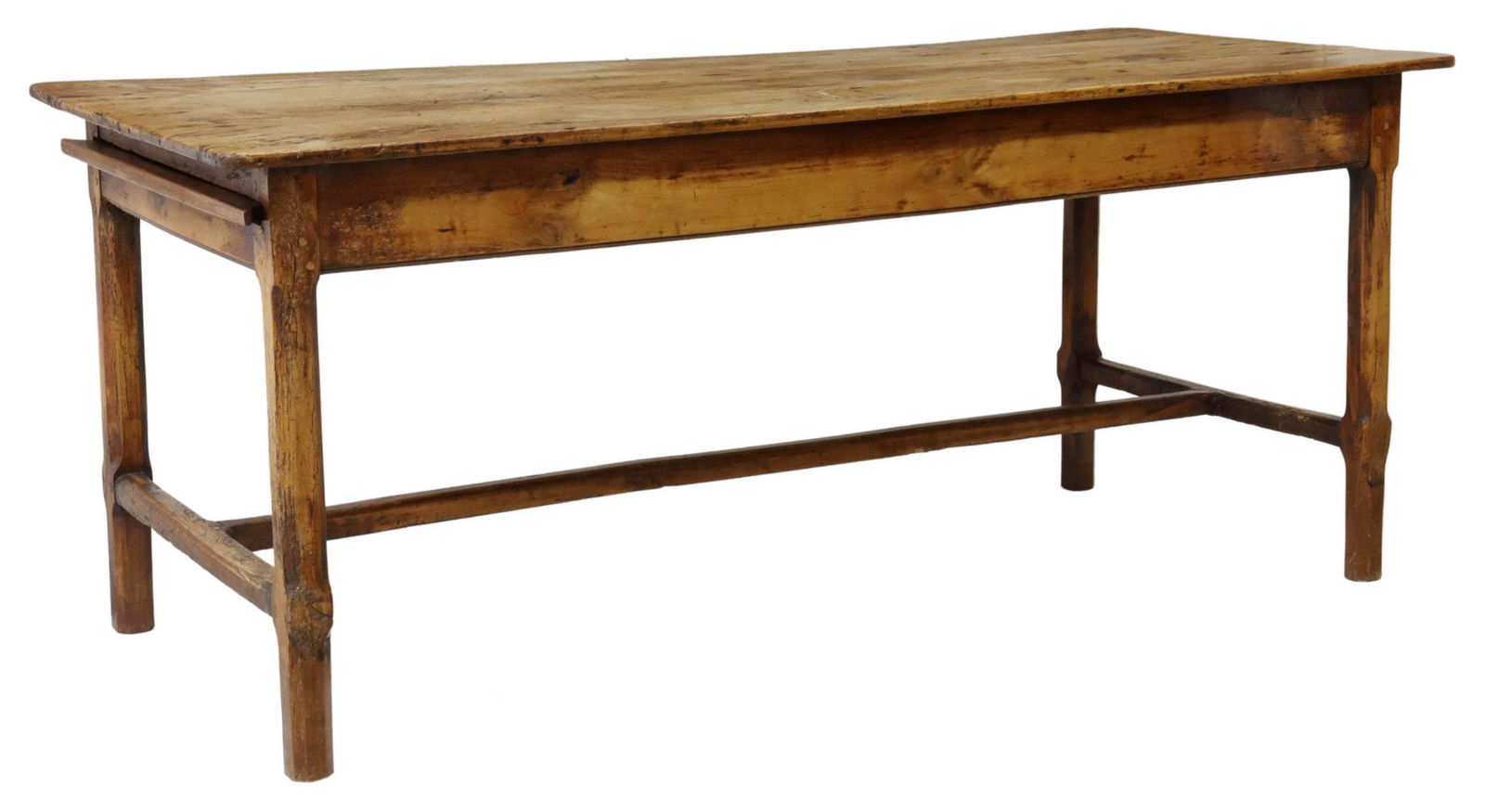 FRENCH PROVINCIAL FRUITWOOD FARMHOUSE TABLE, 72"L (1 of 6)