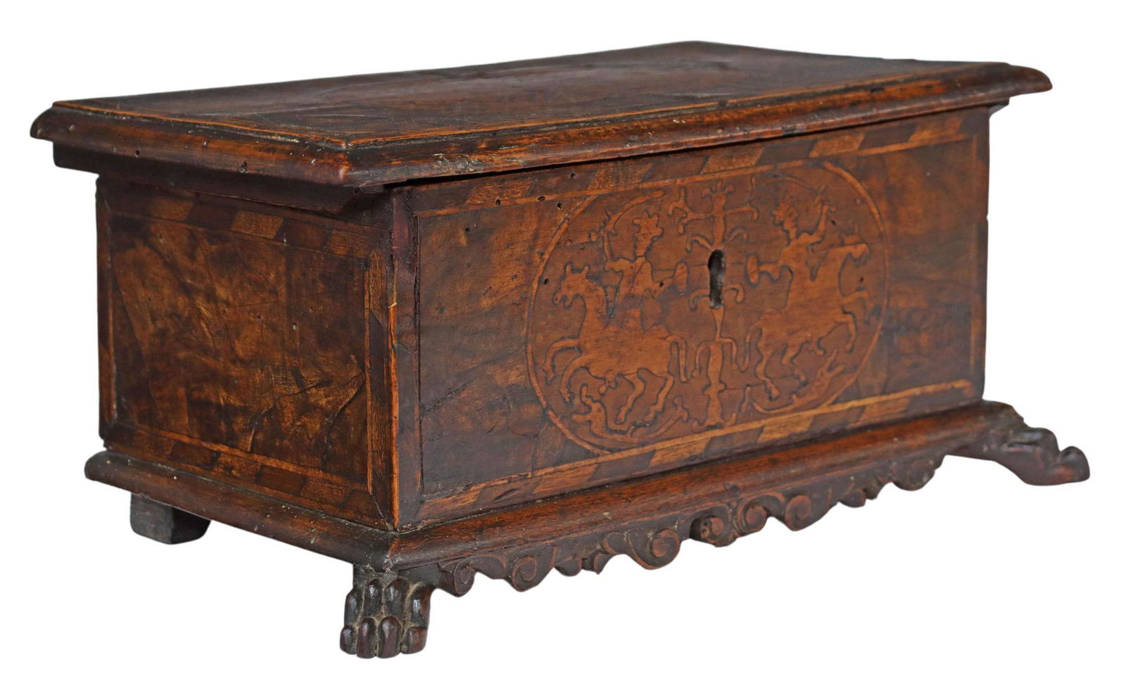 ITALIAN SAINT JAMES MATAMOROS MARQUETRY TABLE BOX (1 of 6)