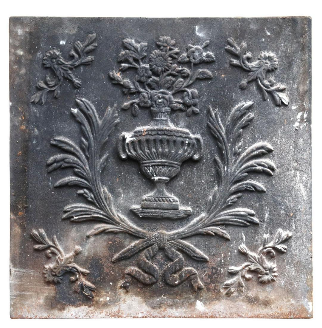 FRENCH CAST IRON FIREBACK PANEL (1 of 2)