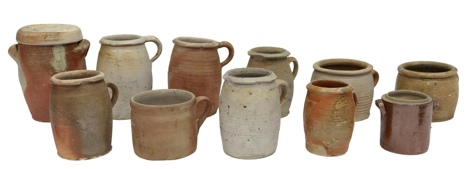 (11) FRENCH PROVINCIAL STONEWARE CROCKS & POTS (1 of 5)